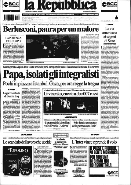 Il lunedì de La repubblica